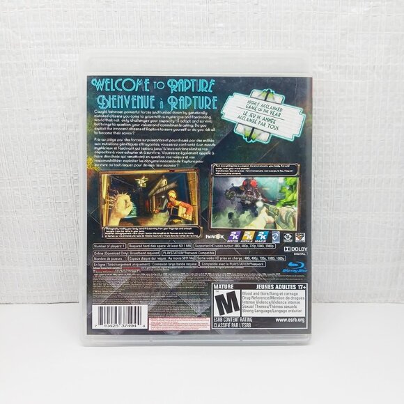 BioShock PlayStation 3, PS3, Tested and Works. No slip cover, otherwise complete - Picture 2 of 5